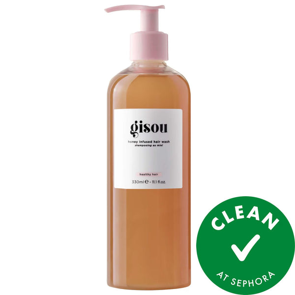 Gisou Honey Infused Hair Wash Shampoo - Sulfate-Free, Nourishing, 92% Natural Ingredients for Soft, Shiny Hair