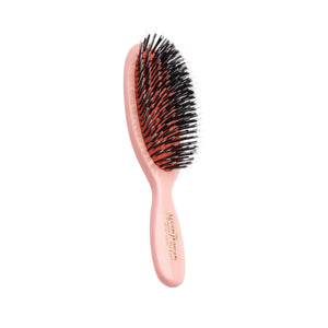 Mason Pearson BN4 Pocket Bristle Nylon Hair Brush - Luxurious Grooming, Detangling, & Travel-Friendly Pink Brush