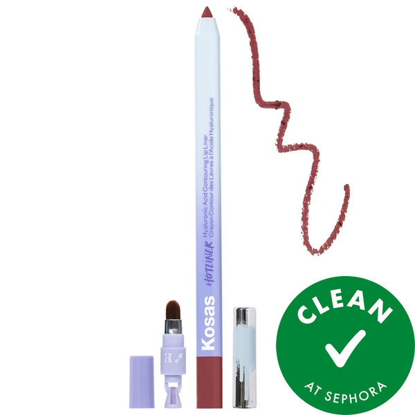 Hotliner Hyaluronic Acid Contouring Lip Liner - Hydrating, Long-Lasting Lip Makeup for Plumping Lips - Vegan, Gluten-Free, Cruelty-Free