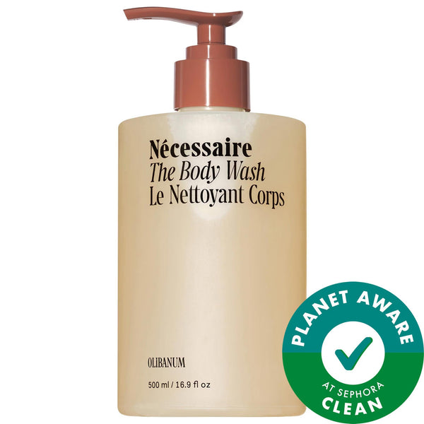 The Body Wash Olibanum: Vitamin C Radiance Treatment Body Cleanser with Enzymes & Niacinamide for Dull Skin | Gentle Exfoliating, Hypoallergenic